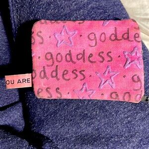 What You Are “Goddess” multi-zip card case